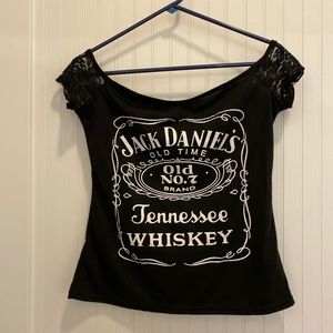 Jack Daniels off shoulder tee